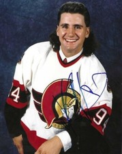 Autographed RADEK BONK Ottawa Senators 8x10 photo - COA 