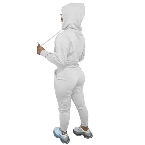 Ladies Jogger Set Long Sleeve Two Piece Outfit Women Loose Fit Jogging - Picture 56 of 141
