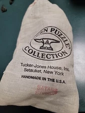 Tavern puzzle Tucker Jones Inc "Satan's stirrup" in Org. Cloth Bag.