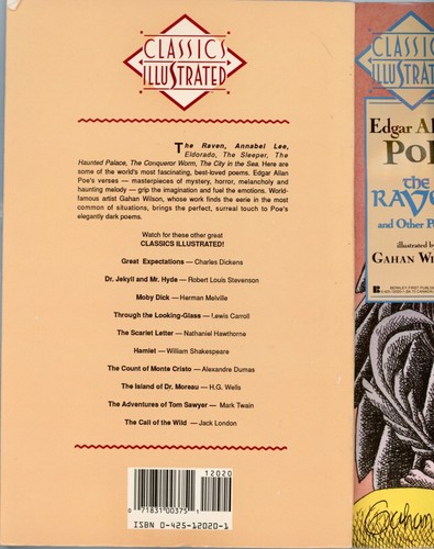 Classics Illustrated 1990 primera edición #1 The Raven Edgar Allan Poe - Imagen 6 de 7