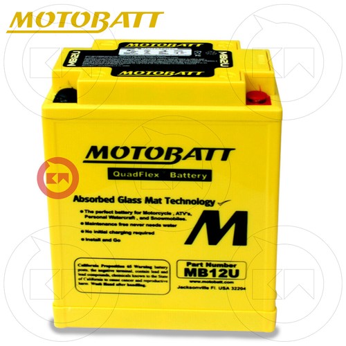 Verbesserte Batterie MotoBatt MB12U Versiegelt Honda VT Und 500 1983-1988 - Bild 2 von 4