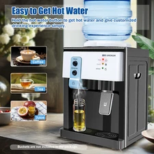 5-Gallon Top Loading Countertop Water Cooler Dispenser Hot+Cold Drinking Machine