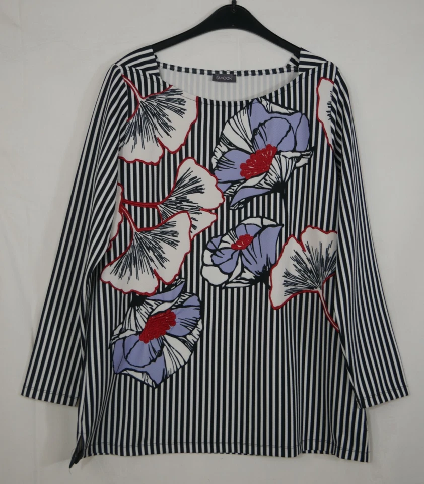 SAMOON Traumhafter Leichter Stretch Sweater Pulli Frühling Sommer Größe 42/44 - Bild 3 von 4