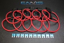 10 10 GAUGE ATC FUSE HOLDER W/ FUSE IN-LINE AWG WIRE COPPER 12 VOLT BLADE