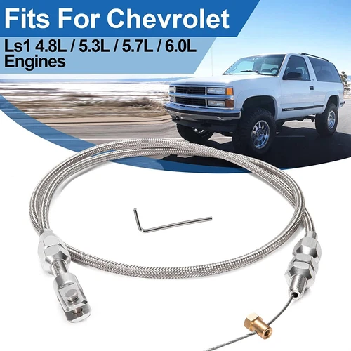 Cable de acelerador de 36"" para Chevy 4,8 L 5,3 L 6,0 L 5,7 L LS1 conversión intercambiable de acero inoxidable - Imagen 3 de 13