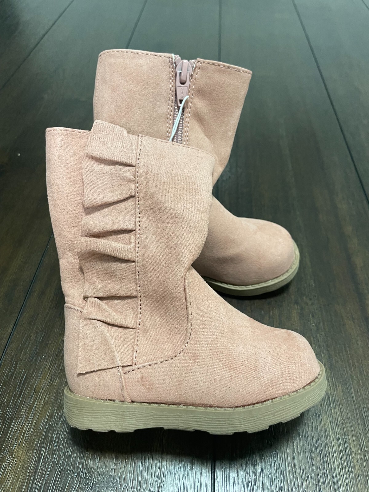 Cat & Jack Boots Toddler Girl's Reva Ruffle Boot Full Zipper Size 5 eBay