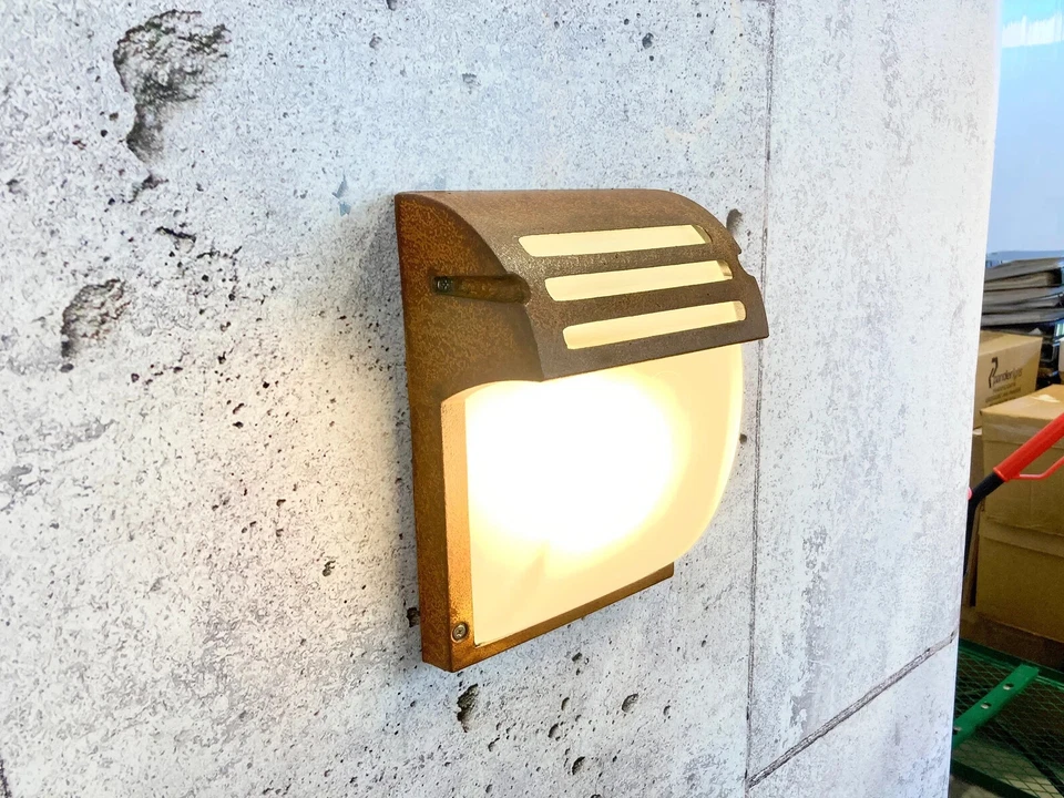 Außenleuchte Wandlampe Wandleuchte Wandstrahler Gartenfassung Rost Edelrost 566 - Bild 3 von 4