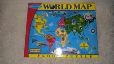 Melissa  Doug World Map Floor Puzzle 33 Jumbo Pieces Large Jigsaw Puzzle NEW