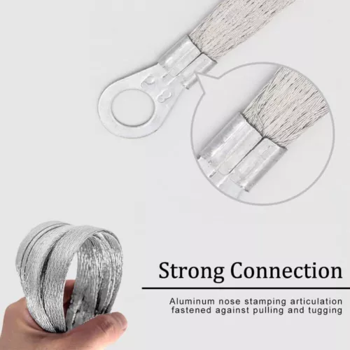 10PC Car Truck Firewall Engine Body Engine Ground Strap Tinned Copper Cable Kit - Bild 3 von 12