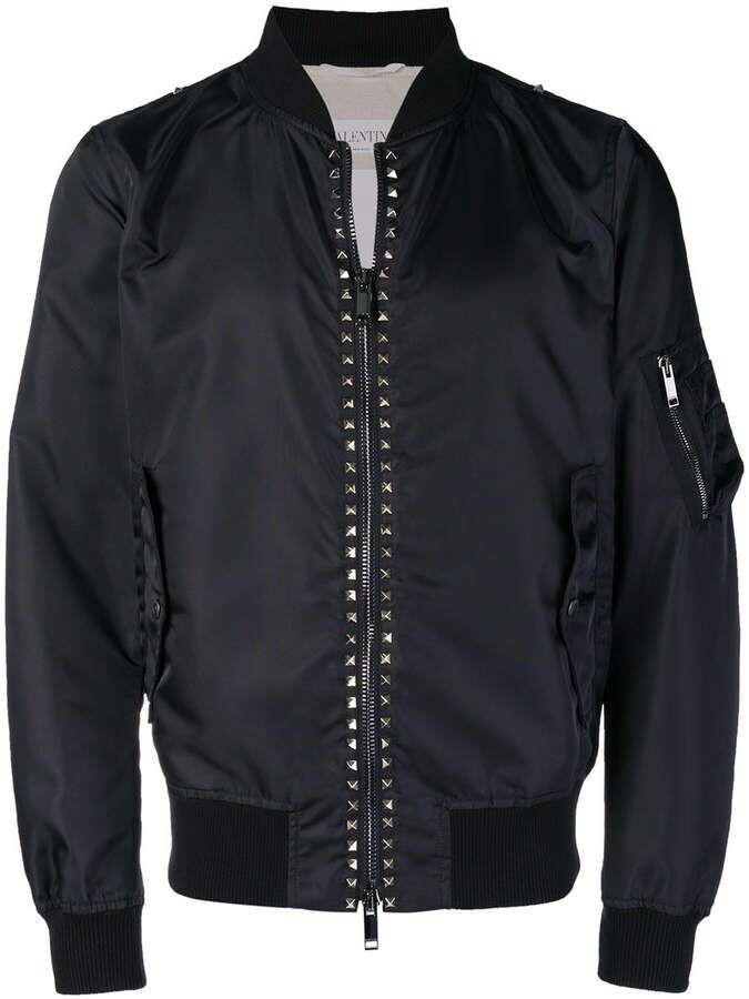 NWT VALENTINO Garavani Designer Bomber Rockstud Untitled