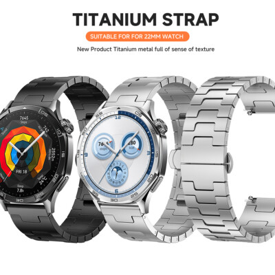 22mm Titanium Band For Huawei Watch 4 Pro/GT 4/GT 3 Pro Metal Replacement Strap