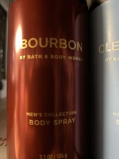 BATH AND BODY WORKS MEN'S COLLECTION BOURBON DEODORIZING BODY SPRAY 3.7 oz