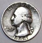 1944-S Washington Silver Quarter - Fine - #1387EA