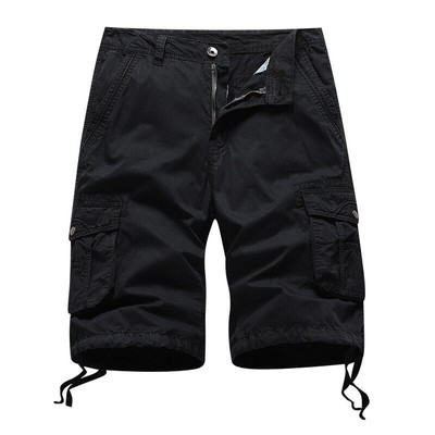 【NACHE】WASHING CARGO HALF PANTS (UNISEX) Men's Washed Cargo Shorts Men's Summer Japanese Cargo Casual