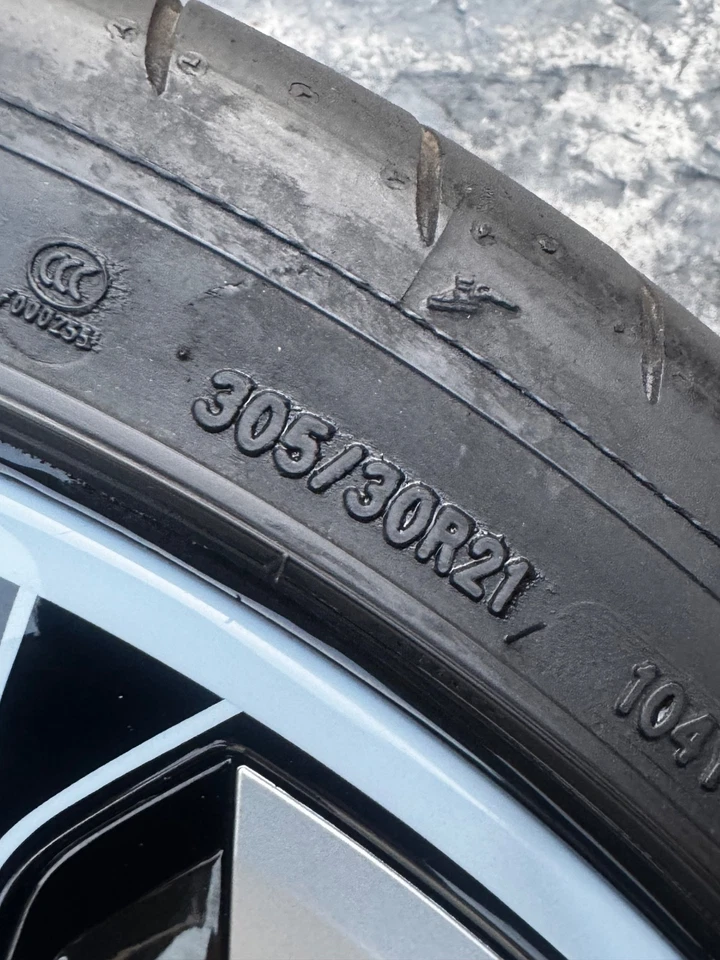 21” AUDI Etron RS E-TRON GT rodas aros pneus TPMS fábrica fabricante de equipamento original 2023 decolagens - Imagem 3 de 4