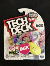 Tech Deck DGK NEON INVASION Ultra Rare Fingerboard Skateboard Deck NEW