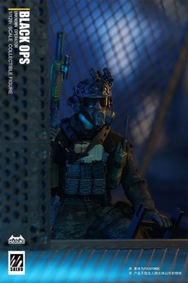 HASUKI SA01 1/12 Black Ops SALVO Combat Uniform Male Warrior