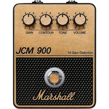 Marshall JCM900 Distortion and Gain Effects Pedal Black and Gold