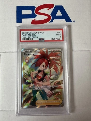 2021 Pokemon SWSH Chilling Reign Flannery #191/198 PSA 9