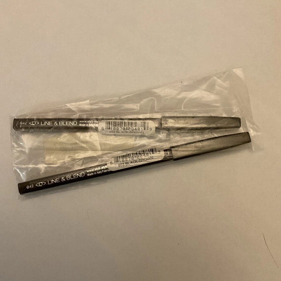 Lot/2 STYLI-STYLE LINE & BLEND Eyeliner  803 Black Brown New/Sealed - Image 2 of 3