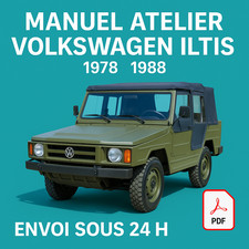 Manuel Atelier Volkswagen Iltis 1978-1988 Revue Technique Français RTA CD PDF