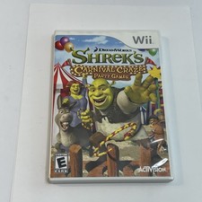 Shrek's Carnival Craze Party Kids Games - Nintendo Wii - Complete w/ Manual VGC