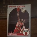 1990-91 NBA Hoops Michael Jordan #65 Chicago Bulls Basketball Card