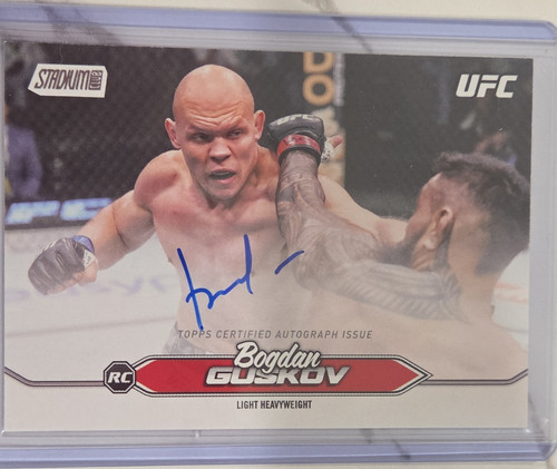 Topps Stadium Club UFC Bogdan Guskov Rookie Autograph #BCA-BGV MMA Card