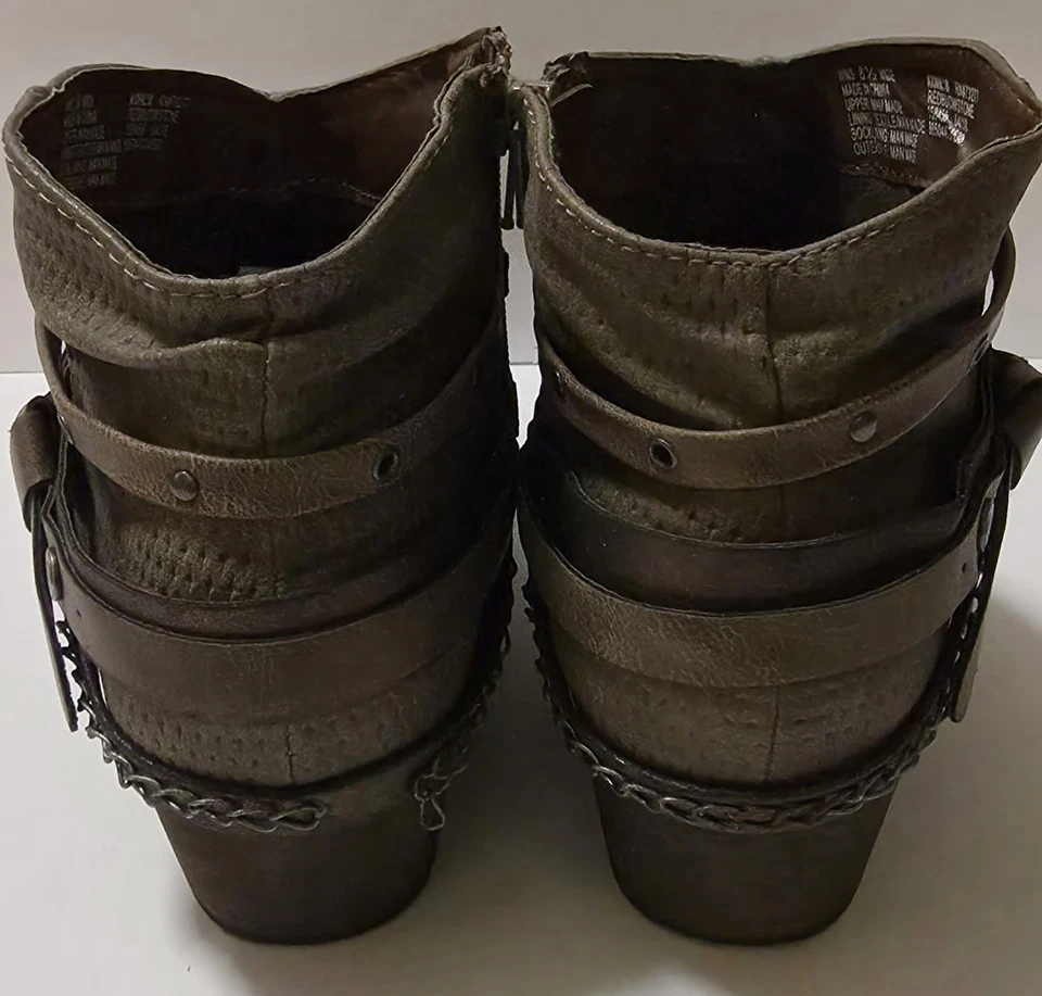 Botines Redbud 8,5 anchos SO gris piedra cremallera lateral Foto 4 de 4