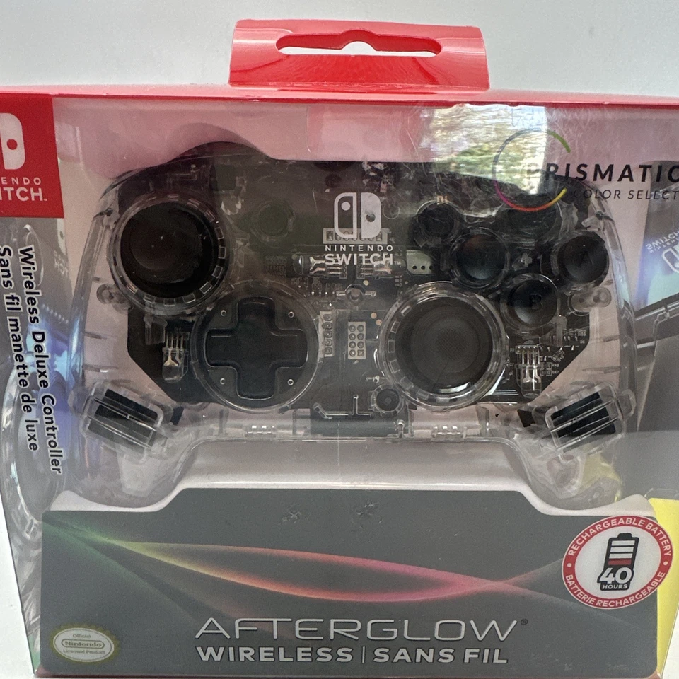 PDP Gaming Afterglow Wireless Nintendo Switch Pro Controller 500-137 NEW - Image 2 of 4