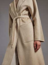 Max Mara Lilia 100% Pure Cashmere Belted Coat...