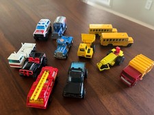 Matchbox Truck Lot 12 Superfast Peterbilt Sheriff School Bus Fire 4x4 Vintage