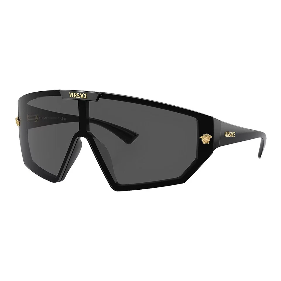 Gafas de sol Versace VE 4461 GB1/87 negras con protección de plástico lentes grises