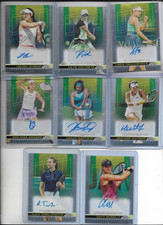 2024 TOPPS CHROME-----TENNIS-----8 WOMEN'S BASE---AUTOGRAPHED