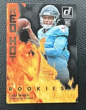 Cam Ward 2025 Panini Donruss Red Hot Rookies  #RHR-CMW (RC) Titans