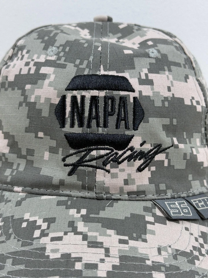 NAPA Racing Hat Cap Strap Back Mens One Size NASCAR Racing Camo Martin Truex Jr - Image 2 of 4