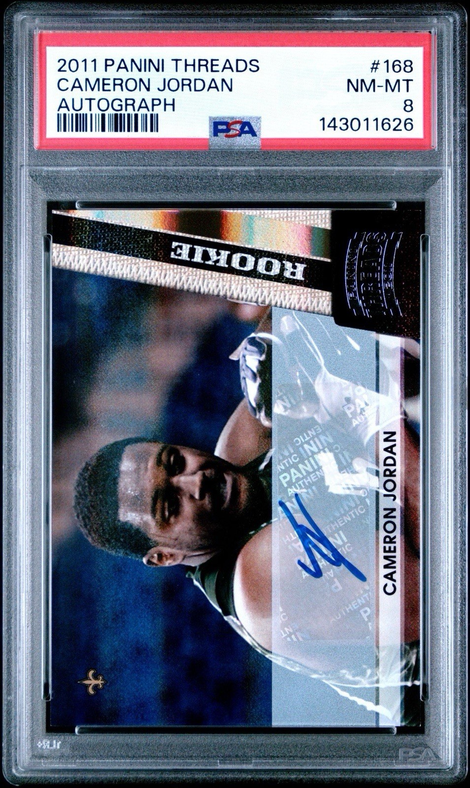 Cameron Jordan Panini Threads #168 Autograph