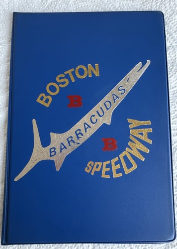 Vintage Original Boston Barracudas Speedway Programmtafel 1970er - kostenloser Versand