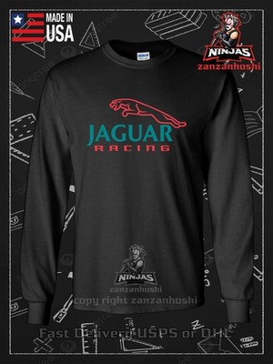 New Tee Jaguar Racing Car Logo Men's Long Sleeve T-Shirt American Size T-Shirt