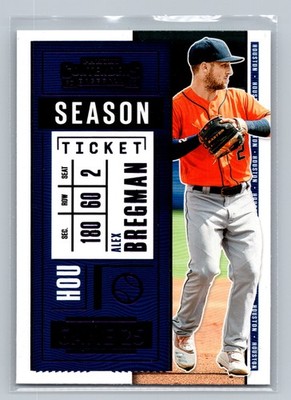 2020 Contenders  Alex Bregman SEASON TICKET #58 - Houston Astros -