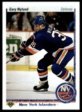 Gary Nylund 1990-91 Upper Deck Hockey NHL #139a New York Islanders