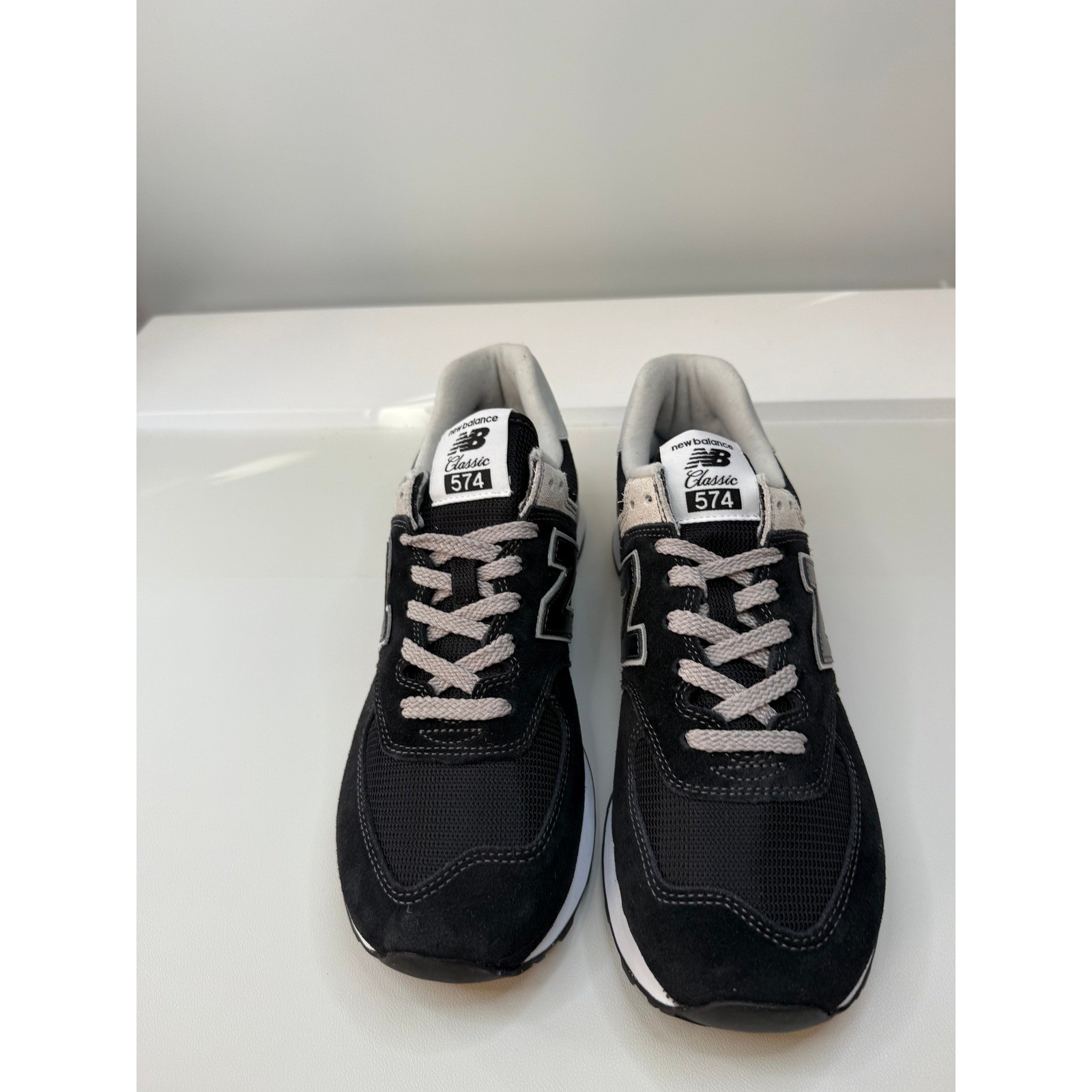 New Balance 574 Classic Mens Sneakers Black XML574EVB Mens 8.5 Womens 10 New thumbnail 3