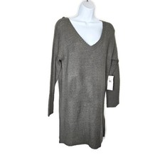 RVCA Quarts Sweater Dress XS Open Back Gray K...
