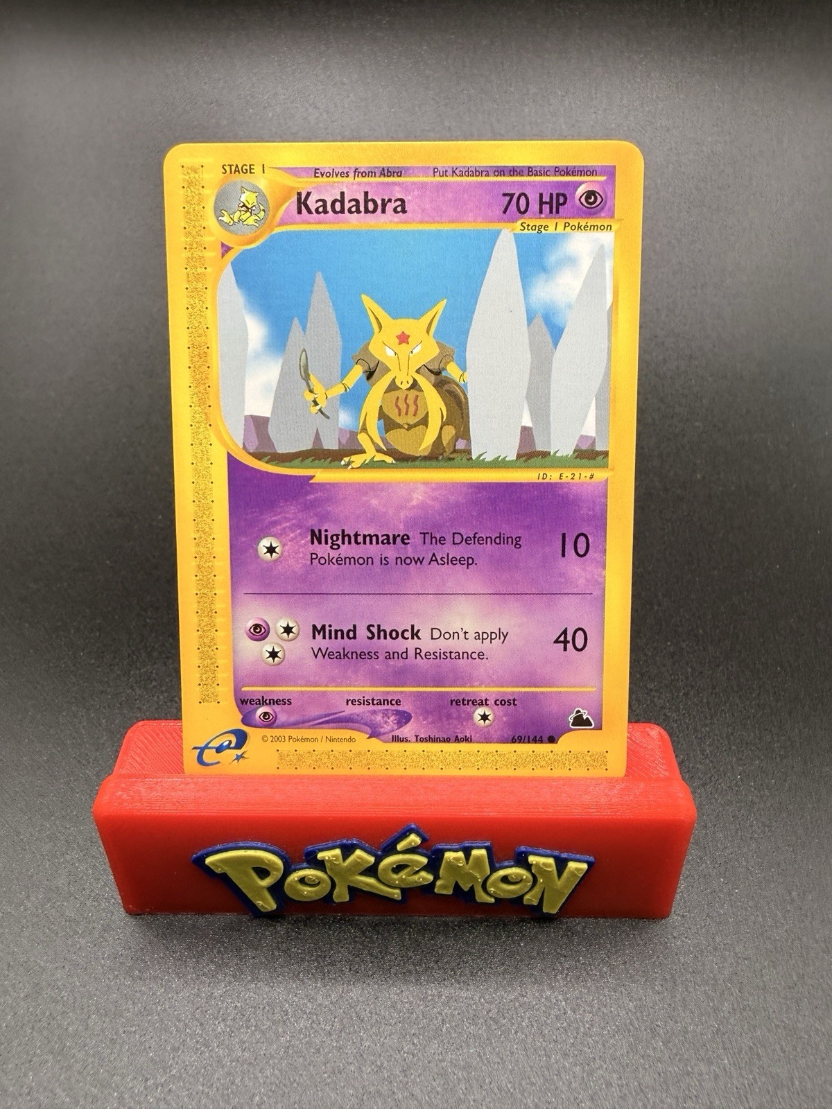 Kadabra - 69/144 Pokemon Skyridge - Regular NM/M E Series Non Holo Card