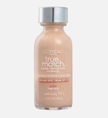 Loreal True Match Super-Blendable Makeup, N1 Soft Ivory - NEW NEW NEW