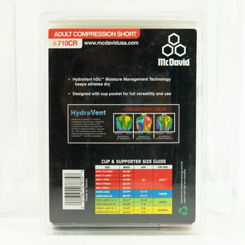 McDavid Adult Compression Short 710CR White Sz XL - Image 2 of 4