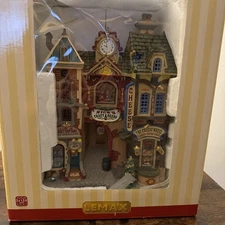 LEMAX Ye Olde Cobblestone Road Essex Street Facade Hanging Wall #85316 