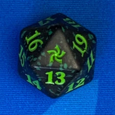 Magic: The Gathering - Foundations Prerelease Spindown Dice Die - GREEN