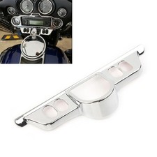 For Harley Electra Street Glide Fairing Switch Panel Dash Accent Cover Chrome