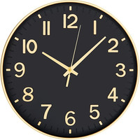 HZDHCLH Wall Clock 12 Inch Silent Non Ticking Clock for Living Room Bedroom Kitc